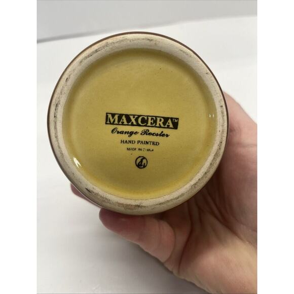 Maxcera Ceramic Rooster And Sunflower Creamer and Sugar Set - Picture 12 of 12